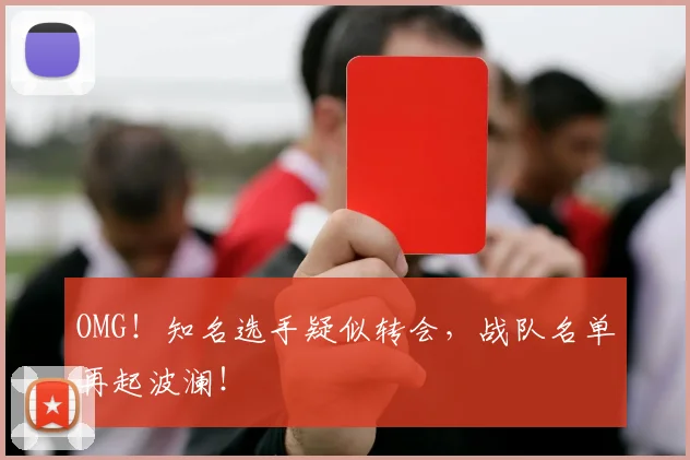 OMG!知名选手疑似转会,战队名单再起波澜!